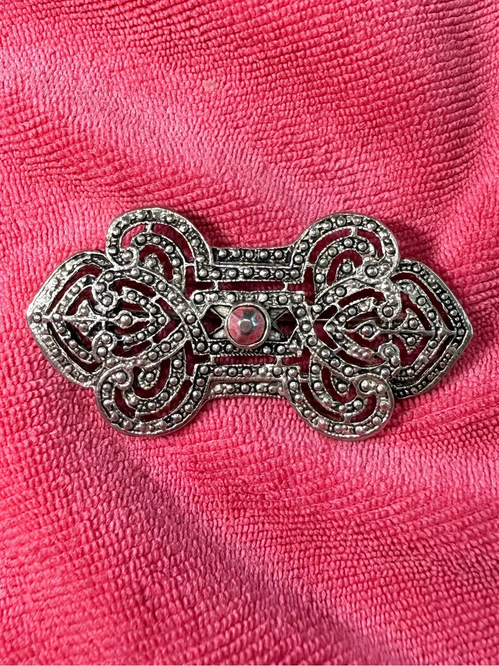 1940’s Silver Filigree Brooch passed over by Great Grandmother from Germany